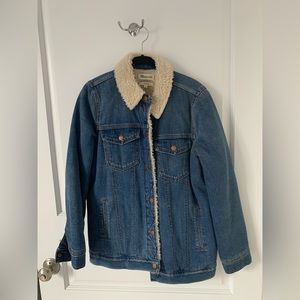 Madewell Sherpa Jean Jacket - size XS